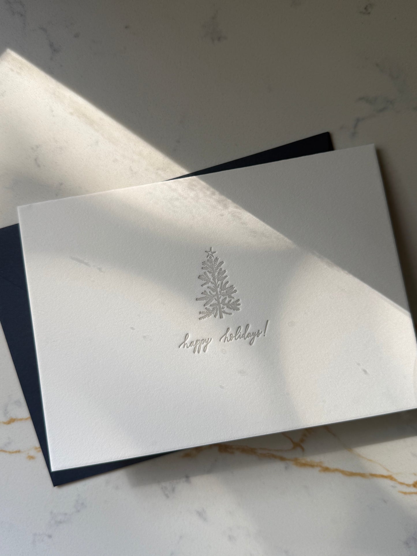 Minimal Holiday Letterpress Collection