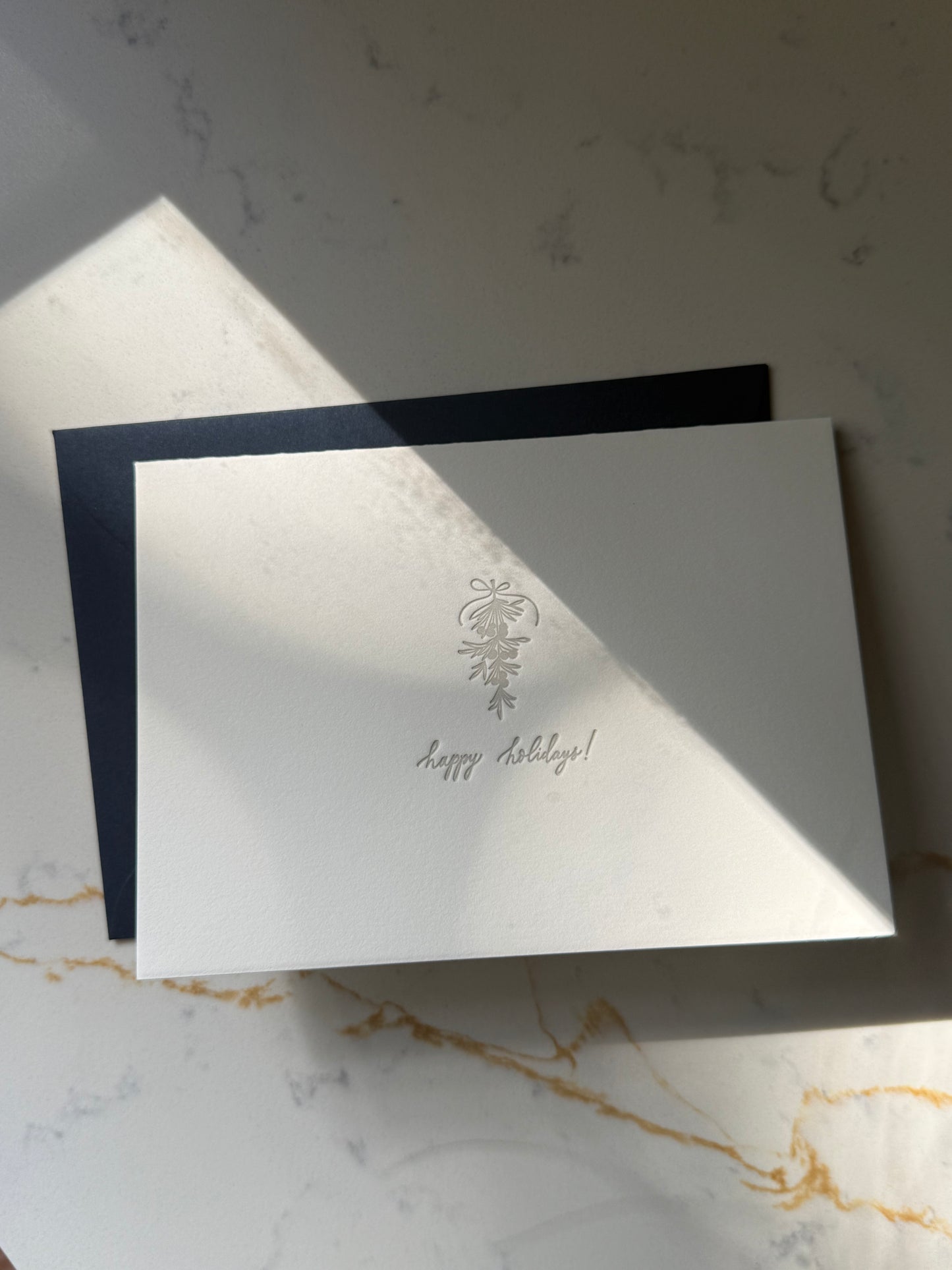 Minimal Holiday Letterpress Collection