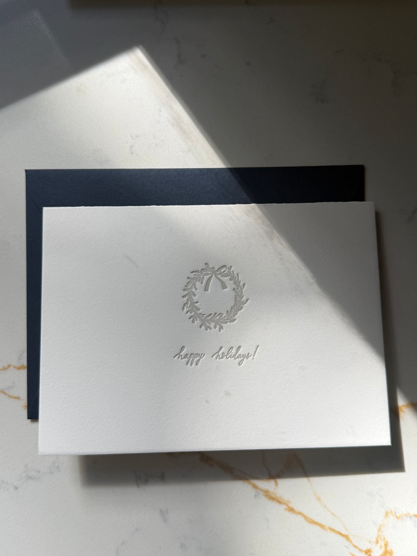 Minimal Holiday Letterpress Collection