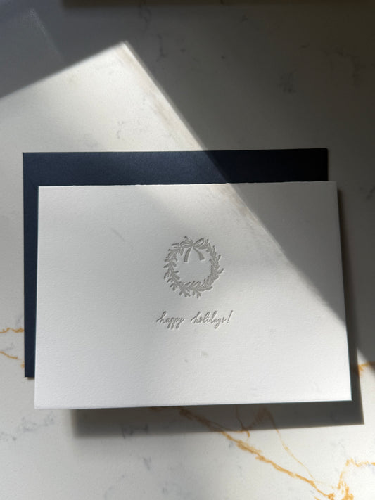 Minimal Holiday Letterpress Collection